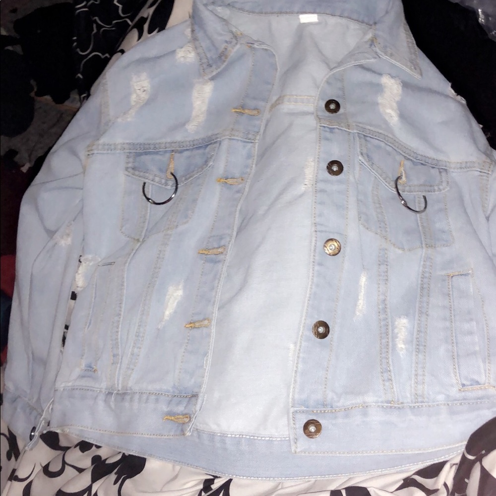 Brand New Distressed Denim Jacket